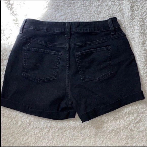 Black denim shorts Stretch Comfy Time and True Mid Rise Size 6 - Picture 4 of 7